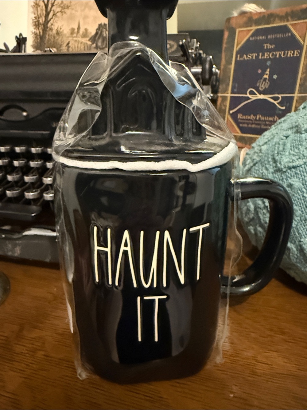Haunt It Black Rae Dunn Ceramic Mug